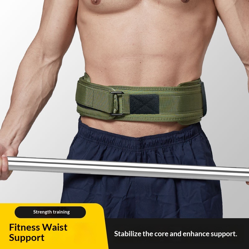 Fitness Belt Sports Belt Men's Squat Strength Training Pressurized EVA Hard Pull Mechanical Weightlifting Belt 3