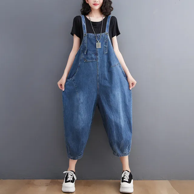 Women's New Real Shot Denim Washed Overalls - Shop at LoveMi