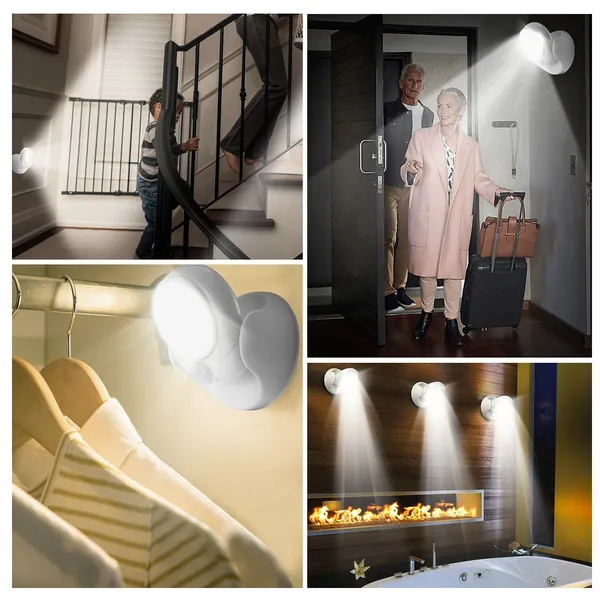 Wireless LED Spotlight 90 Degree Motion Sensor Night Lamp - Image 4