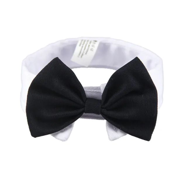 Dog Bow Tie British Handsome Black Black - Shop at LoveMi