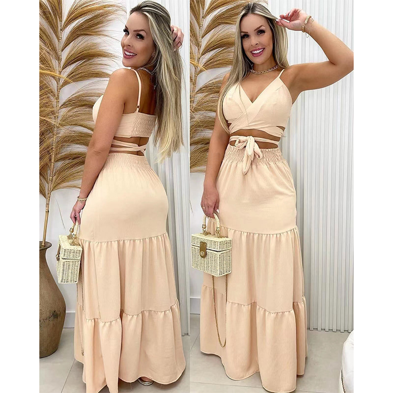 Title 2, Strap Casual Suit Long Skirt Summer. Enjoy a co...