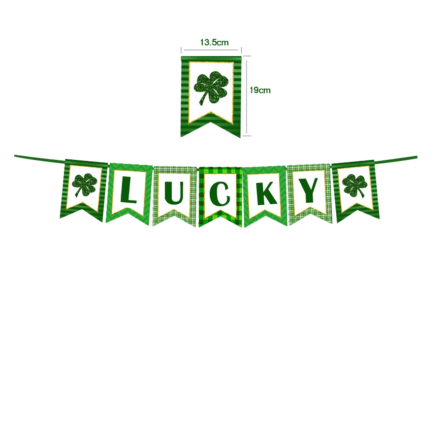 LUCK letter flag