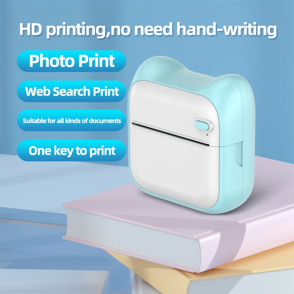 Mini Pocket Printer For Students Portable Home