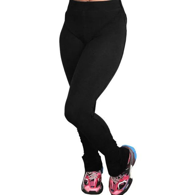 Custom Stacked Cotton Pants Black - Shop at LoveMi