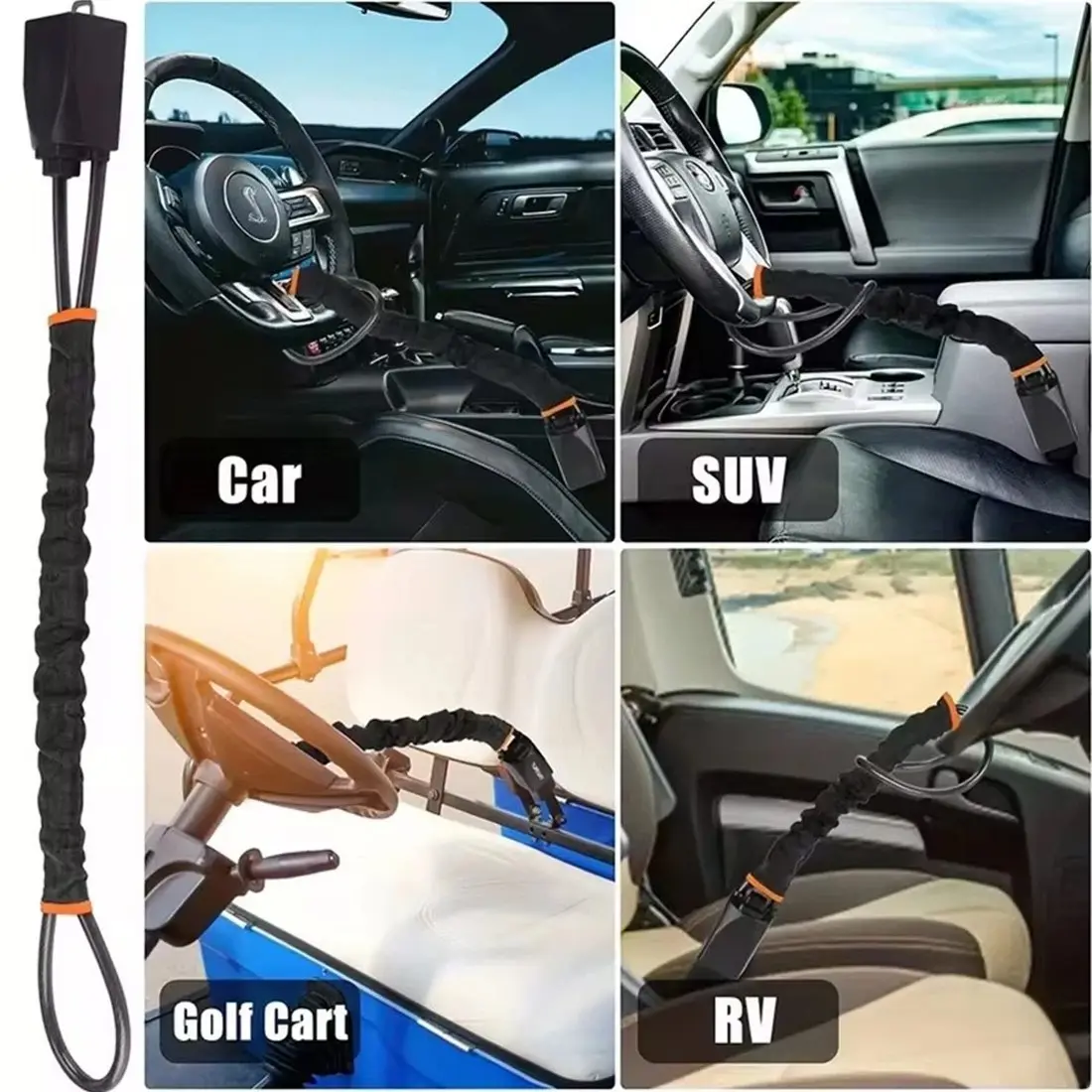 Steering Wheel Lock Anti-Theft Car Security Device