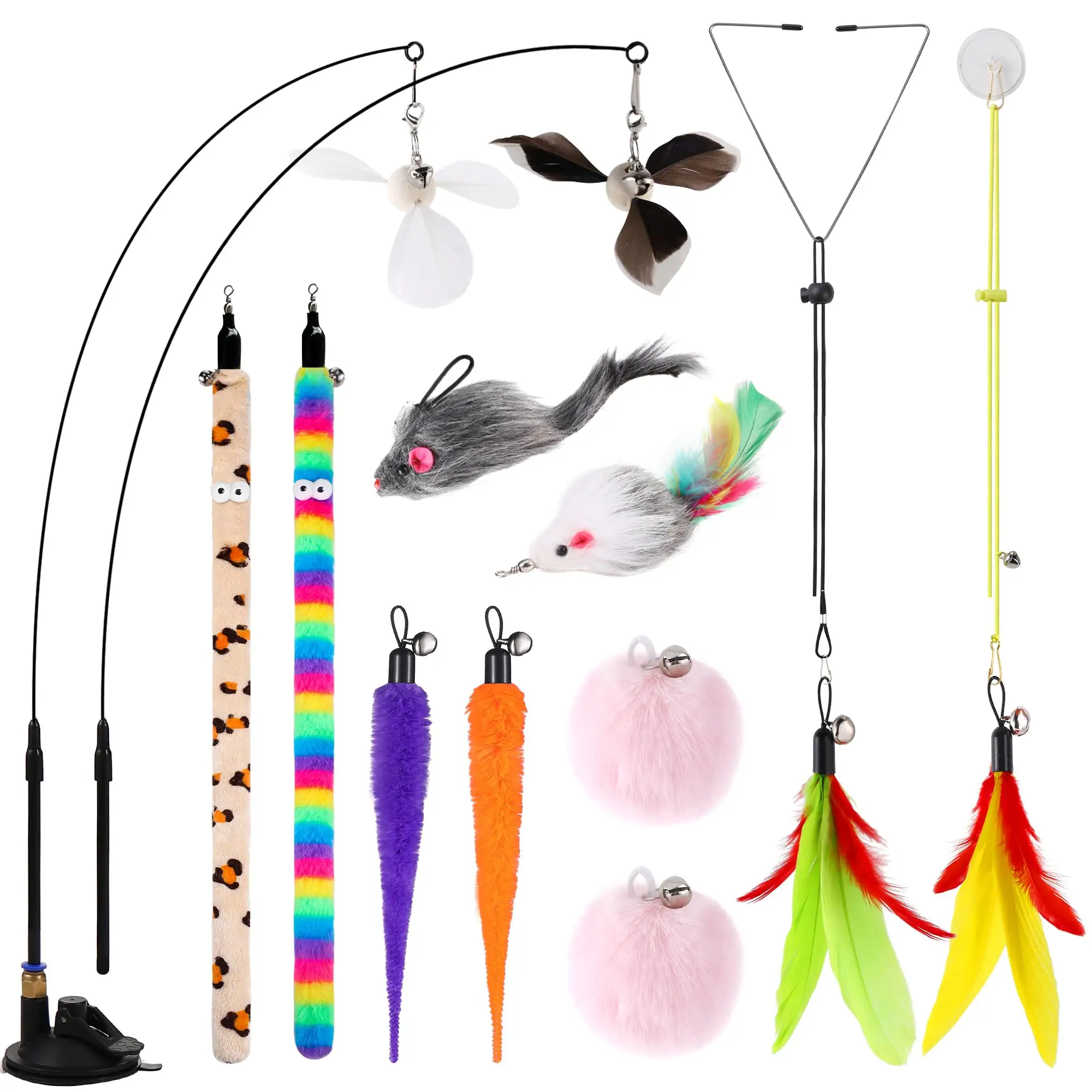 4in1 Interactive Cat Wand Toys