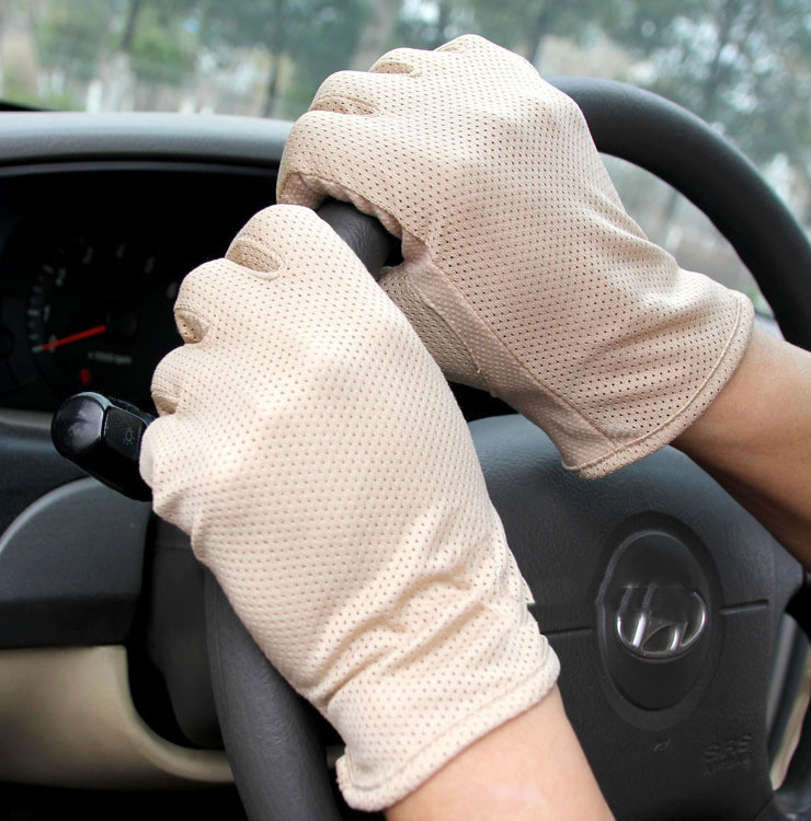 قفازات قيادة وركوب دراجات رجالية مضادة للانزلاق وتنفس