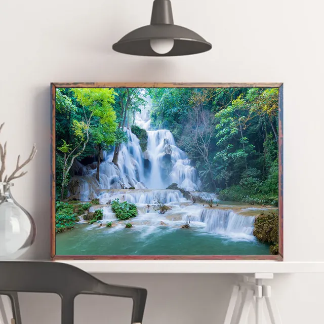 Natural Scenery Diamond Painting Full 5d Embroidery Blue - Shop at LoveMi
