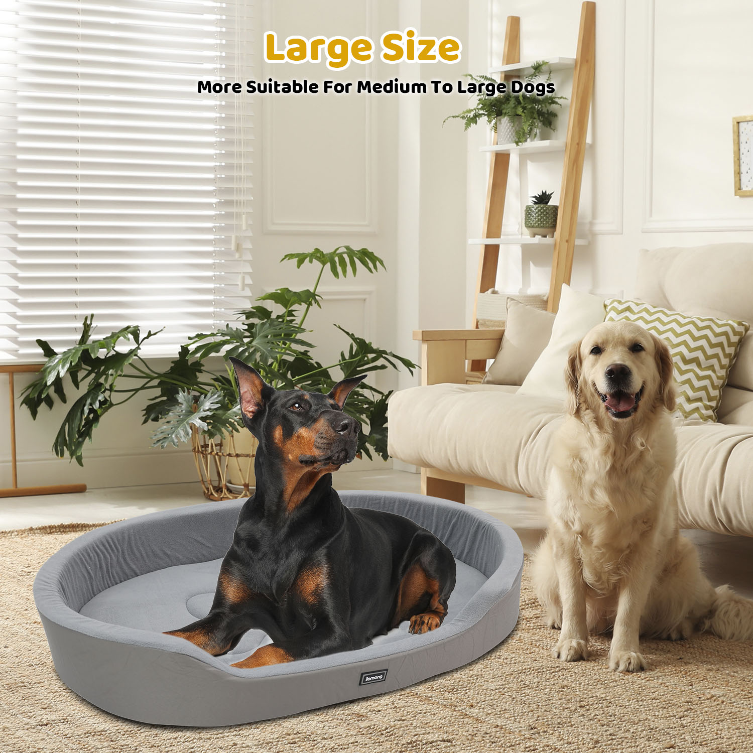 Dog Bed Warm Plush Pet Bed With Removable Washable Cover, Versatile Dog Mat For Indoor Outdoor Use, Anti Slip Bottom For Crate, Kennel & Home G... Gray 3Xl - Shop at LoveMi