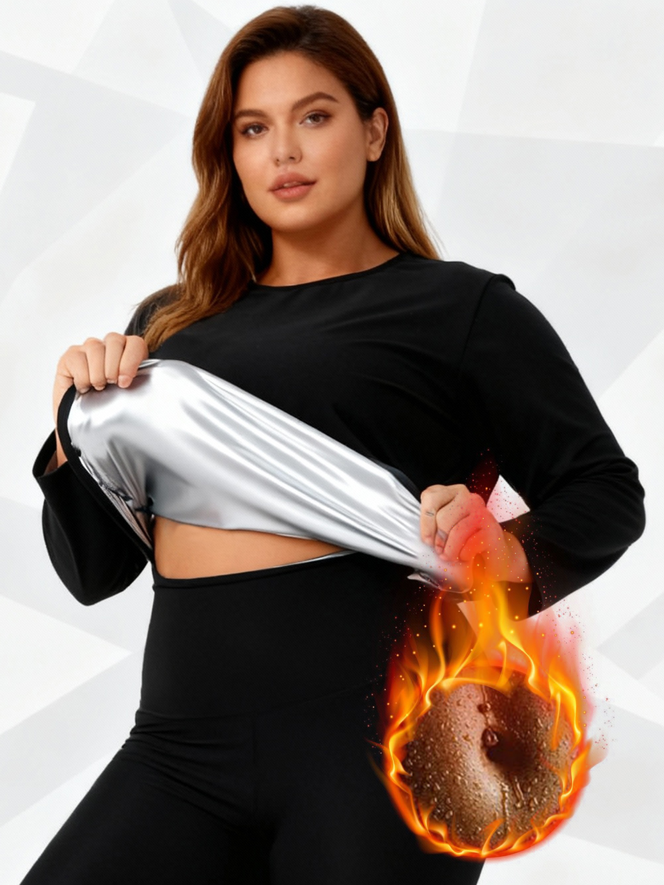 Plus Size Women's Sauna Suit