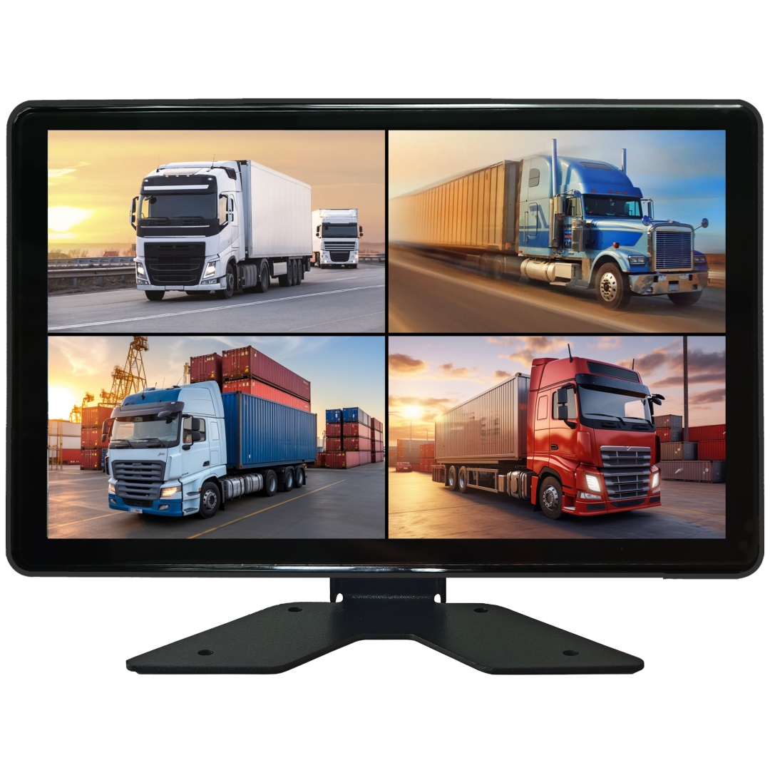 Vehicle Surveillance System - 10-inch 4CH All-in-One Monitor-Touch Screen