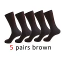 5Pairs Of Coffee Color Plain