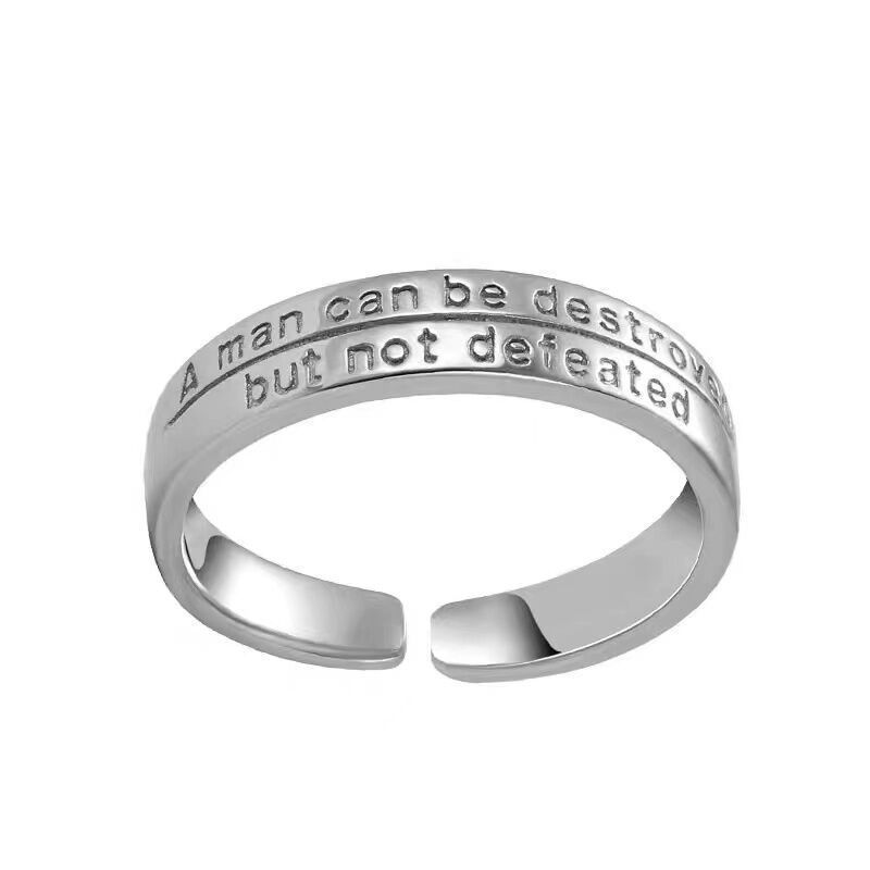 Old Man And Sea Men Single Ring