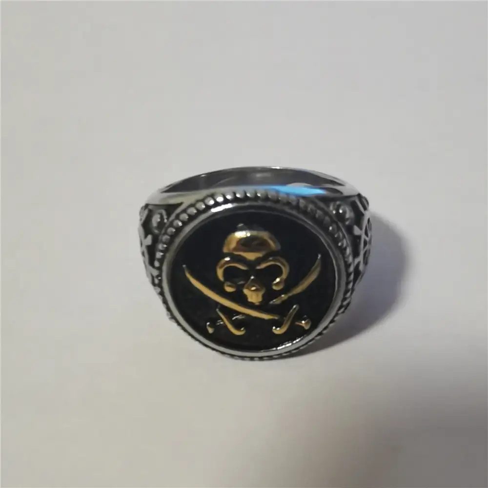 Personalized Retro Skull Men's Titanium Steel Ring