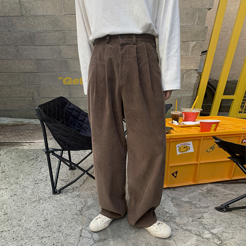 Title 1, Pantaloni casual in velluto a coste vintage da ...