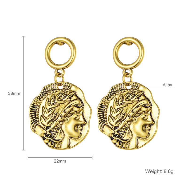 925 Silver Needle Temperament Sequin Head Earrings