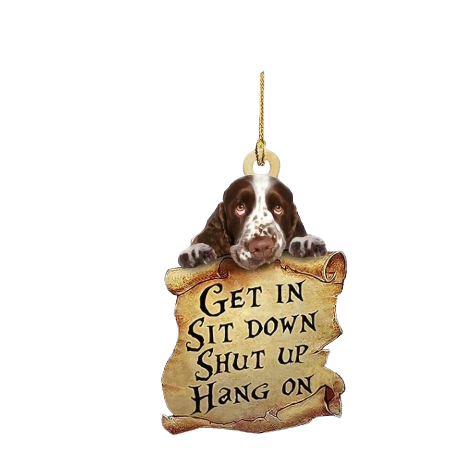 Car Dog Pendant Pendant Car Key Backpack Accessories Pendant Double-sided