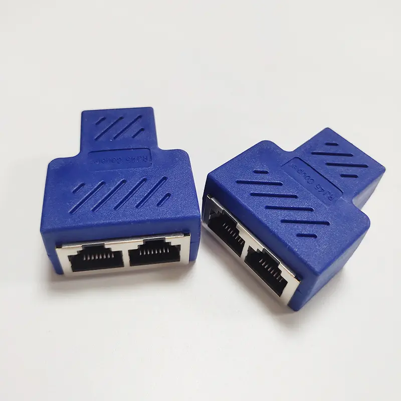 RJ45 Network Three-way Tee Cable Seperater Extension