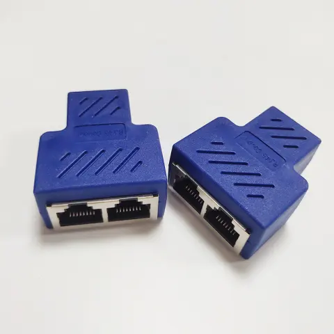 RJ45 Network Three-way Tee Cable Seperater Extension One Divided