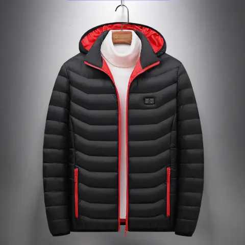 Smart Heating Cotton-padded Clothes Men's and Women's USB Charging