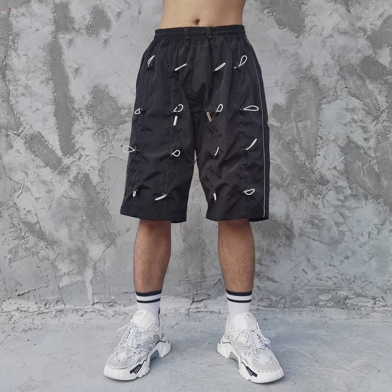 Casual Pants With Elasticated Waist And Drawstring