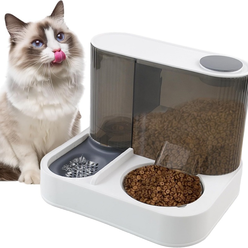 2 In 1 Automatic Cat Feeder Water Dispenser Dry Wet Pet Dog Puppy Food — image 5