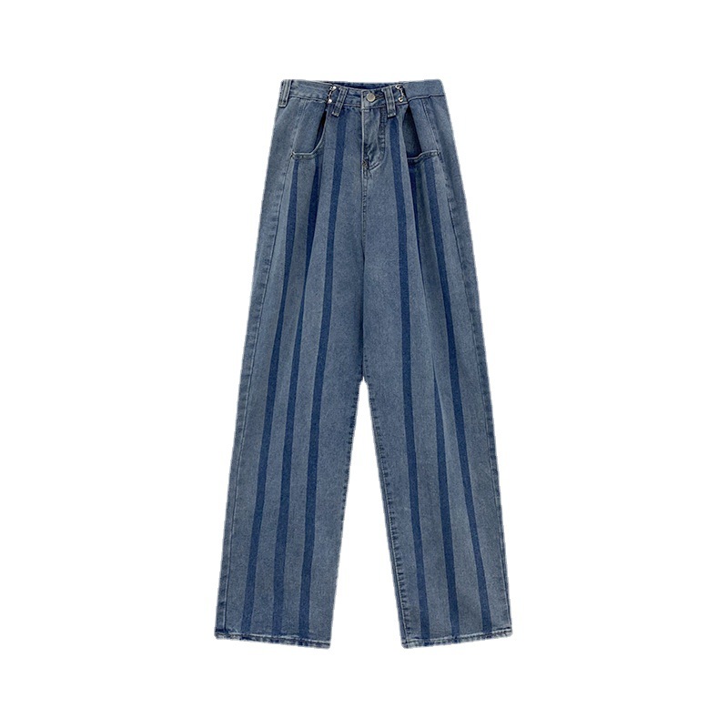 Women's High Waist Jeans Thin Straight Leg Loose