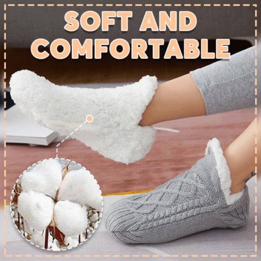 Woolen Winter Socks Women Thicked Warm Home Bedroom Socks Slippers