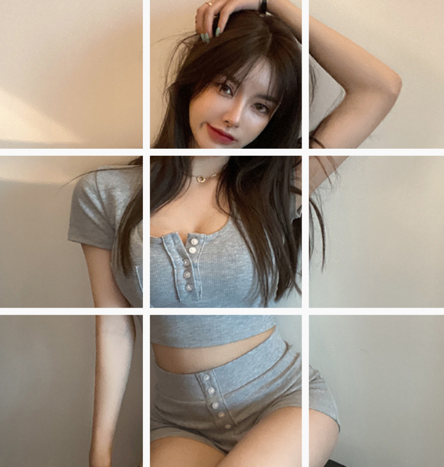 Casual Versatile Small Slim Short Suit