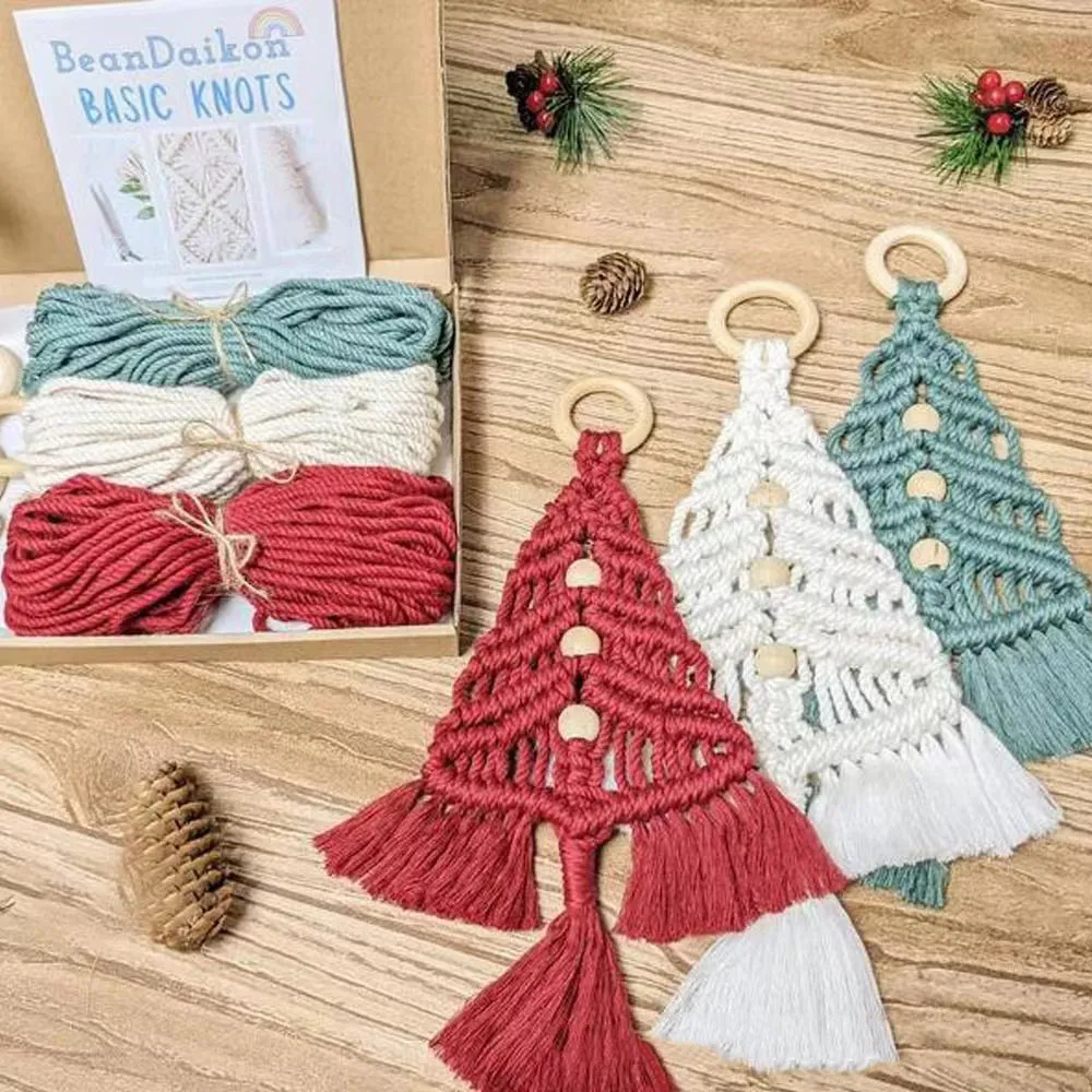 Christmas Tree Diy Material Package Handmade Cotton String Woven – image 2