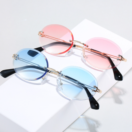 Frameless Personality Small Round Frame Explosive Women - Image 6