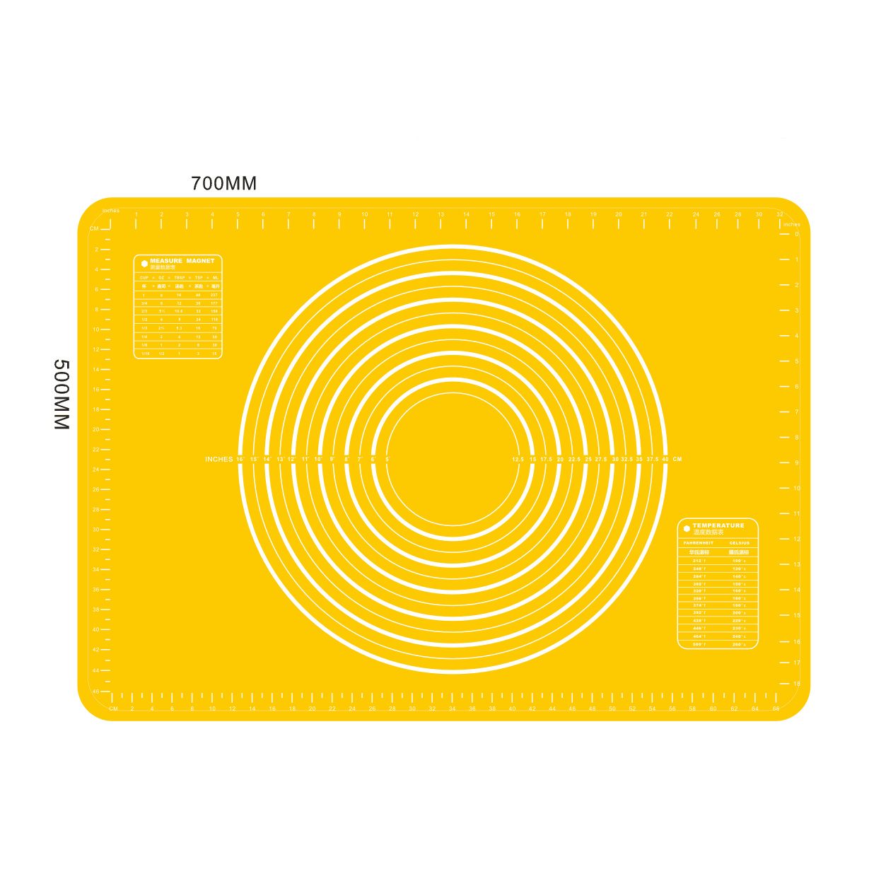 Title 3, Silicone thickened kneading pad 50 * 70