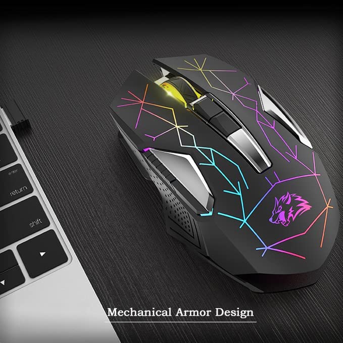 2.4G Wireless Charging Computer Mouse USB Gaming Mice Silent X18 For PC Laptop 2