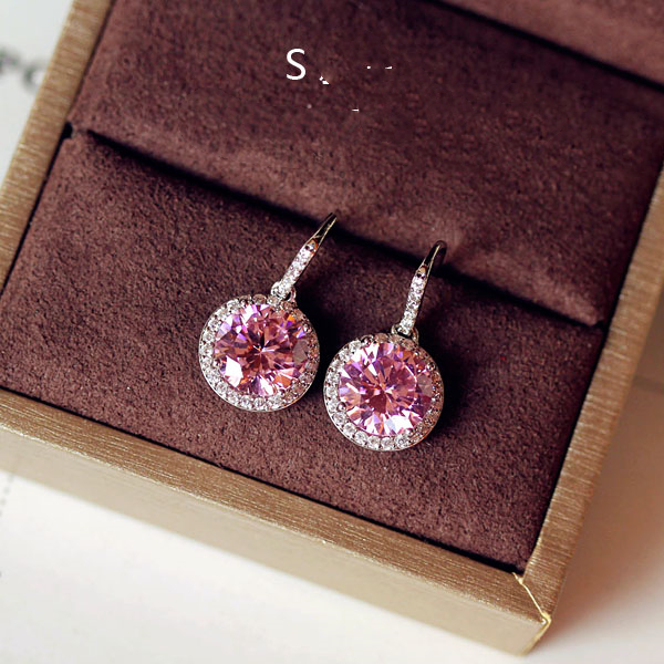 Crystal Earrings Earrings Gemstone Square Rhinestones Zircon
