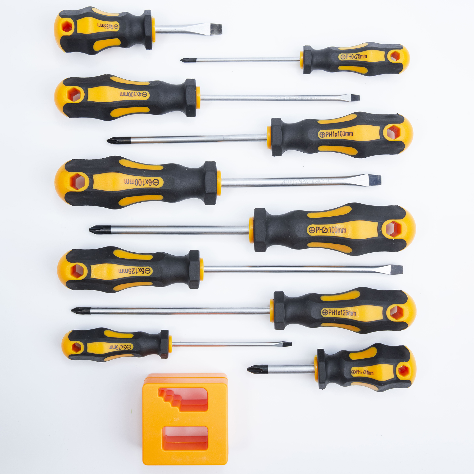 10-Piece Screwdriver Set, 3-6inch Screwdrivers, Household Tools, Hand Tools