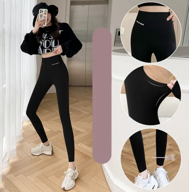 Cross Waist Shark Pants Wear High Black1 - Shop at LoveMi