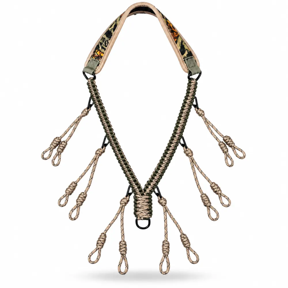 Hand Braided Nylon Duck Call Lanyard Drop Loops Durable