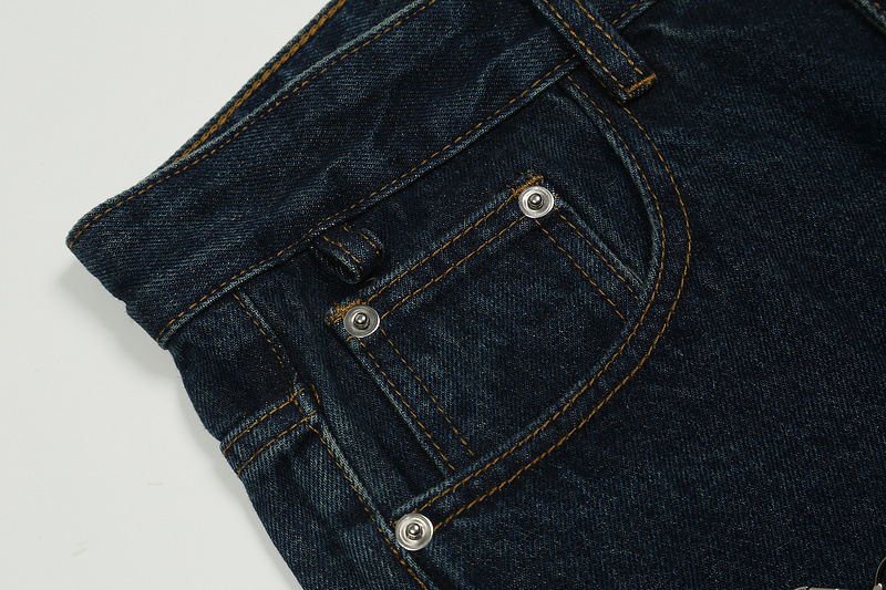 Hip Hop Casual Jeans With Big Pocket Zip