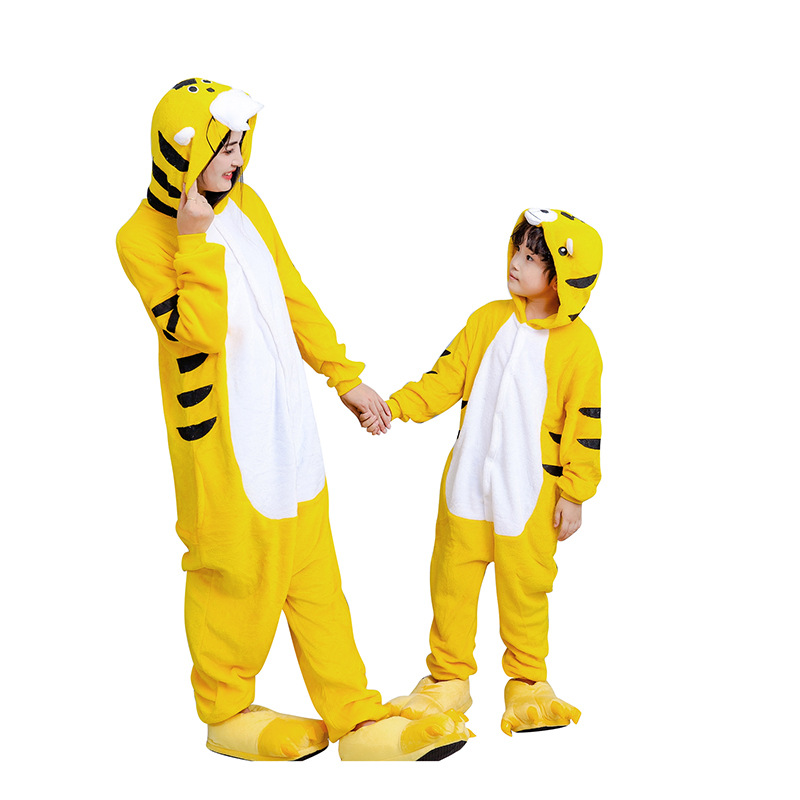 Title 4, Yellow Hooded Girl Cartoon Family Wear Parent-c...