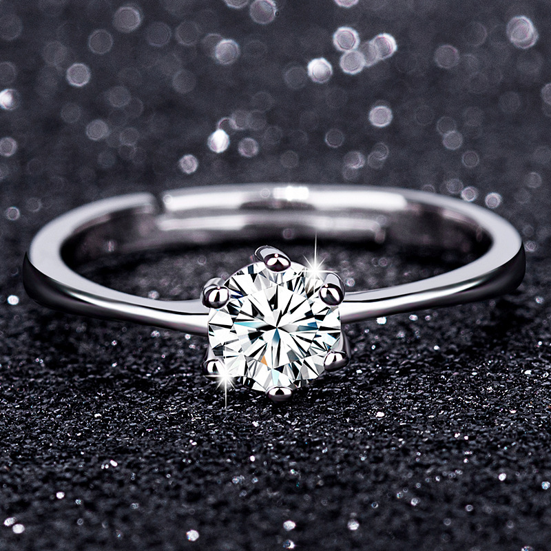 Title 7, Eight Heart Eight Arrow Zircon Moissanite Ring