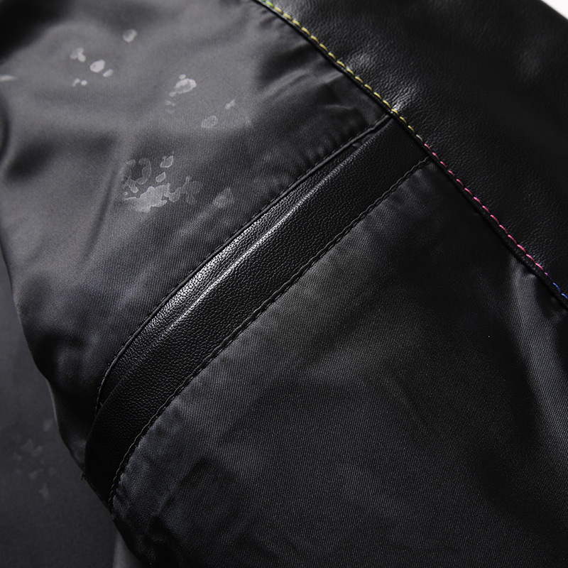 Autumn Men's Fertilizer Plus Size Business Casual Leather Suit