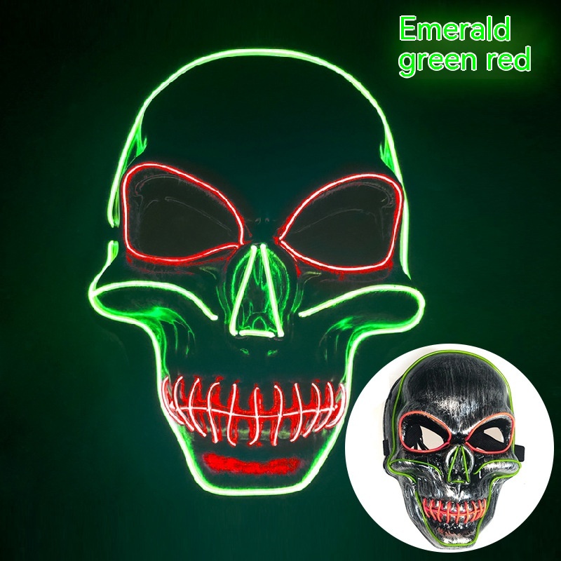 Emerald Red Two Tone Skull