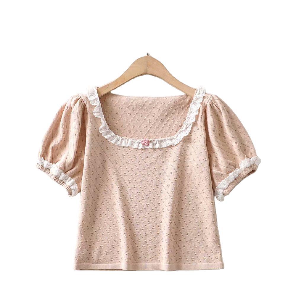 Casual All-match Rose Decoration Blouse
