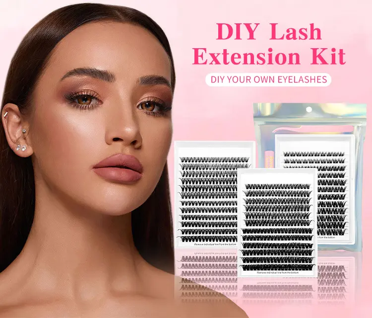 DIY Lash Extension Kit Individual Clusters D