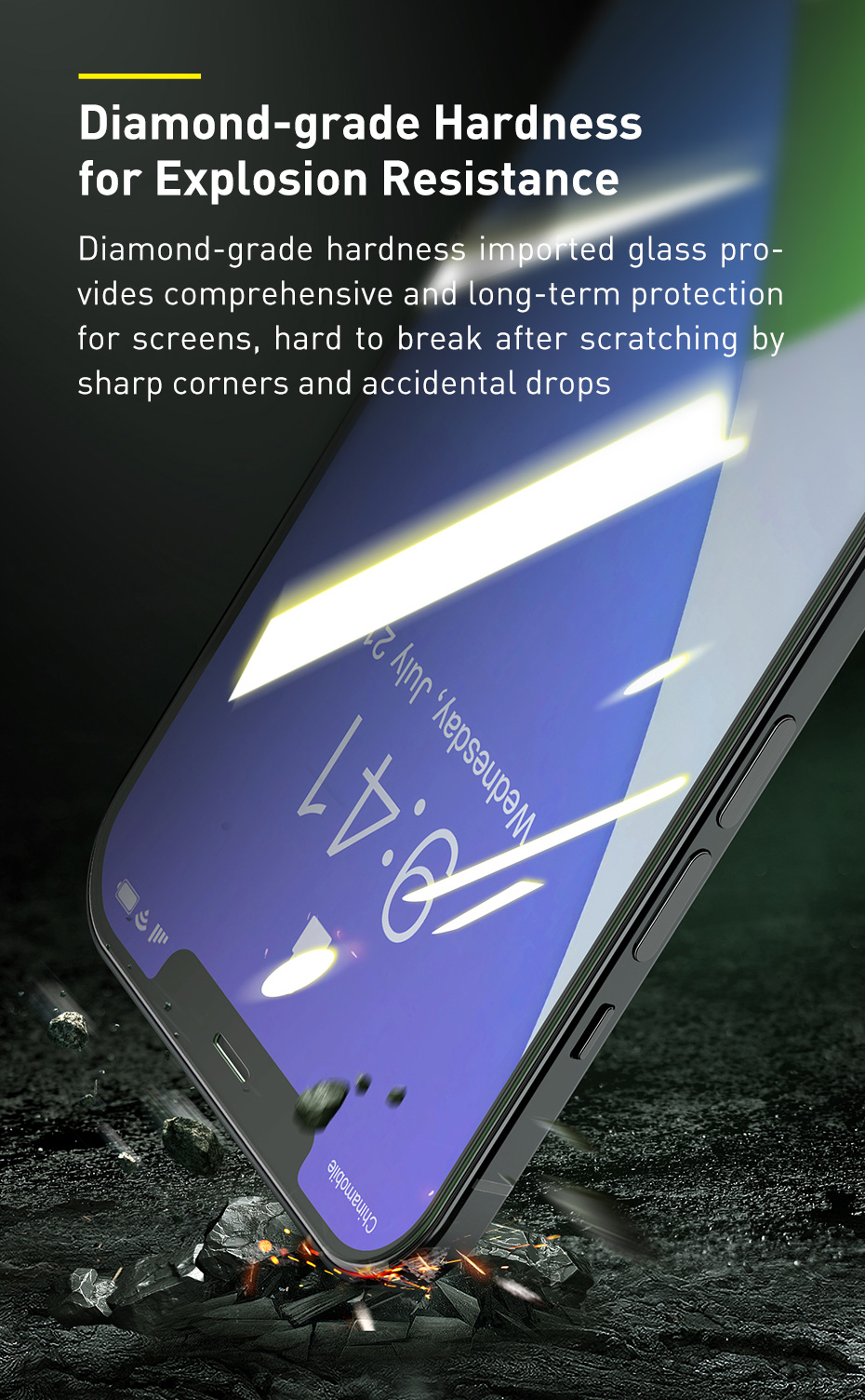 Title 7, 0.3mm Gehard Glas Screenprotector voor oogbesch...