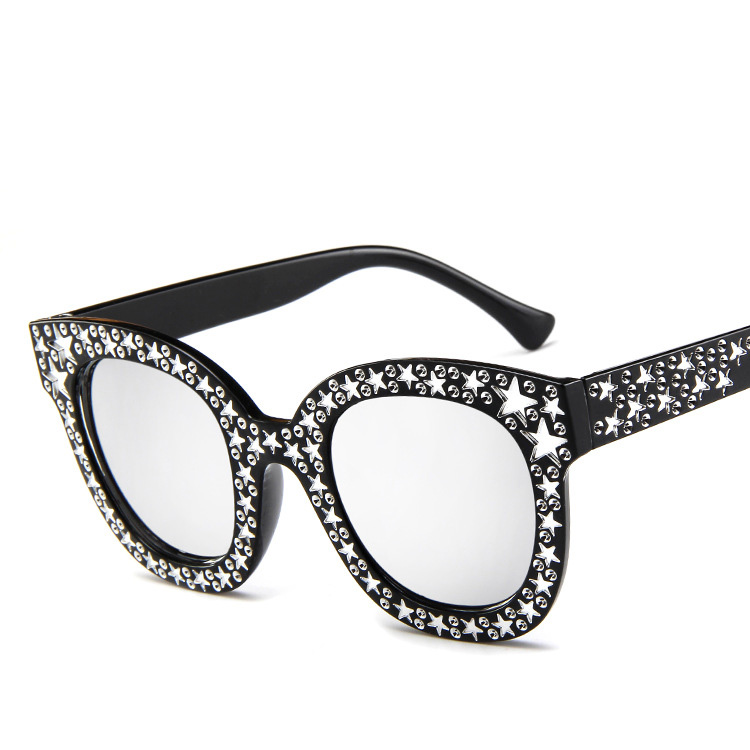 Title 8, Ladies star embellished cat eye marine sunglasses