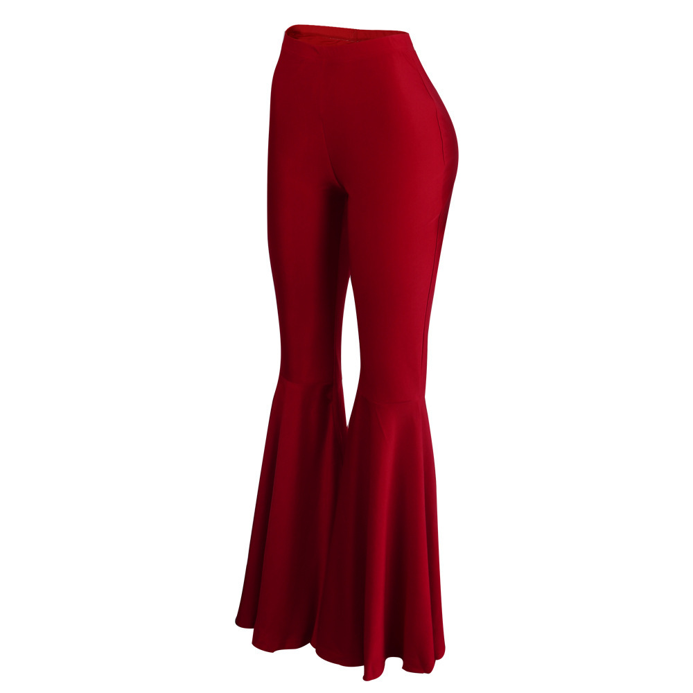 Fashion Personality Ladies Multicolor Casual Flared Leggings