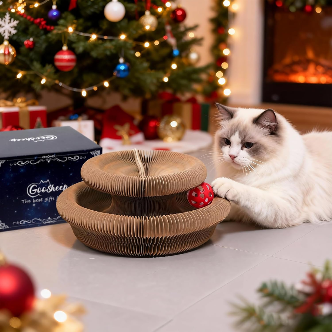 1 Pack Kitty Kurlz Cat Scratcher Toy Interactive For Indoor Cats 3