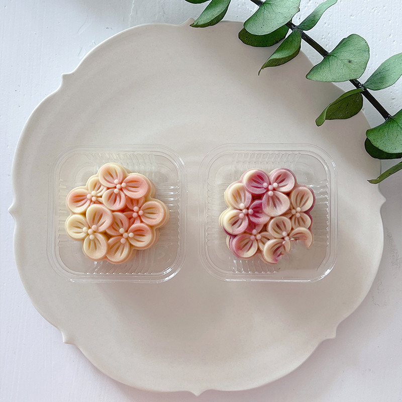 Mini Mid-Autumn Festival Flower Mooncake Hand Press Mould