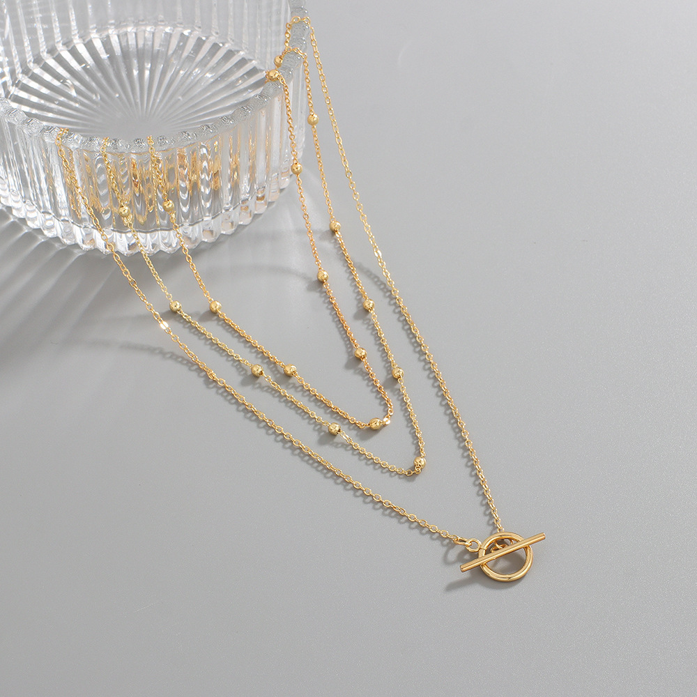Long High-grade Gold-plated Necklace